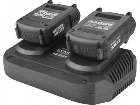 EXTOL PREMIUM nabíječka SHARE20V, 2x3,5A 8891894