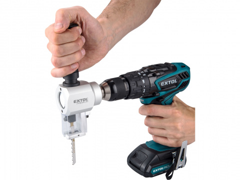 EXTOL PREMIUM nástavec k stříhání plechu řezání dřeva do vrtačky