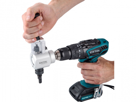 EXTOL PREMIUM nástavec k stříhání plechu řezání dřeva do vrtačky
