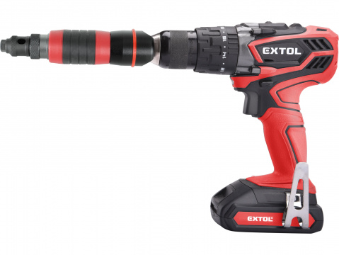 EXTOL PREMIUM nástavec nýtovací na vrtačku, pro trhací nýty 2,4-4,8mm, CrMo 8813752