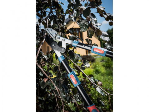 EXTOL PREMIUM nůžky na větve teleskopické převodové kovadlinkové, 670-940mm, HCS 8873316