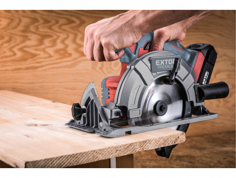 EXTOL PREMIUM pila kotoučová aku SHARE20V, 165mm, 20V Li-ion, 2000mAh