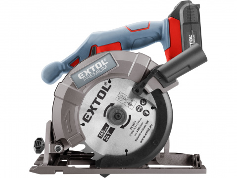 EXTOL PREMIUM pila kotoučová aku SHARE20V, 165mm, 20V Li-ion, bez baterie