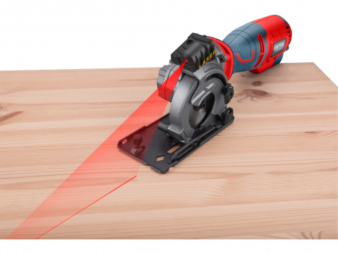EXTOL PREMIUM pila kotoučová/řezačka s laserem, zanořovací, 89mm, 705W 8893023