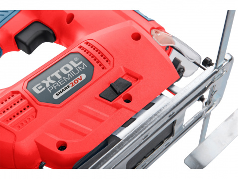 EXTOL PREMIUM pila přímočará aku SHARE20V, 20V Li-ion, 2000mAh 8891824