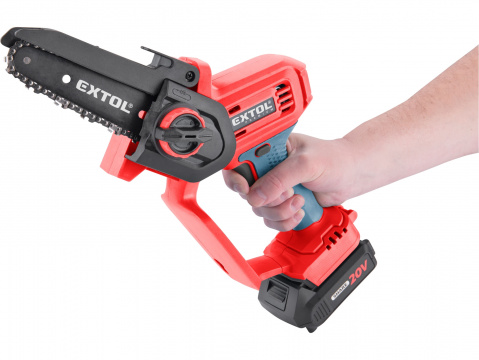 EXTOL PREMIUM pila řetězová aku jednoruční SHARE20V, 12cm, 20V Li-ion, 2Ah 8891922