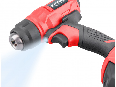 EXTOL PREMIUM pistole horkovzdušná aku SHARE20V, 550°C, 20V Li-ion, 2000mAh 8891866