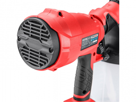 EXTOL PREMIUM pistole stříkací HVLP aku SHARE20V, 20V Li-ion, bez baterie a nabíječky