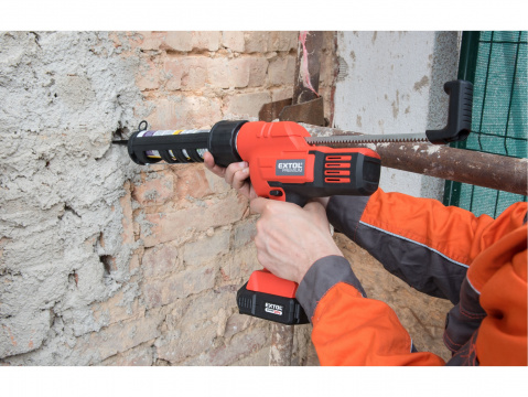 EXTOL PREMIUM pistole vytlačovací, vaničková aku SHARE20V, 20V Li-ion, 2000mAh 8891864