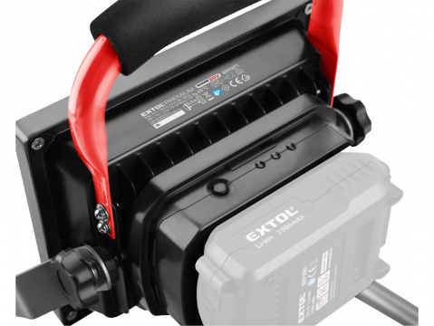 EXTOL PREMIUM reflektor LED aku SHARE20V, 1800lm, 20V Li-ion, bez baterie a nabíječky