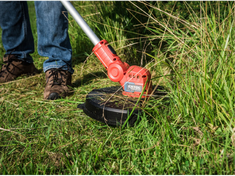 EXTOL PREMIUM sekačka strunová aku, 30cm, GARDEN20V, 20V Li-ion, bez baterie a nabíječky