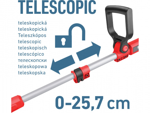 EXTOL PREMIUM sekačka strunová aku, SHARE20V, 30cm, bez baterie a nabíječky 8891901