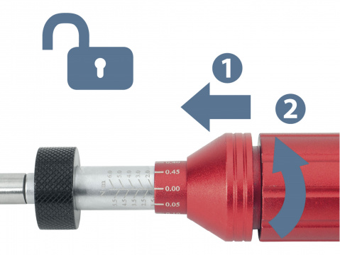 EXTOL PREMIUM šroubovák momentový na bity1/4", 1-6Nm 8825301