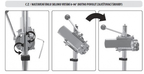 EXTOL PREMIUM Univerzální stojan na vrtačku, upnutí O 43-39-25mm
