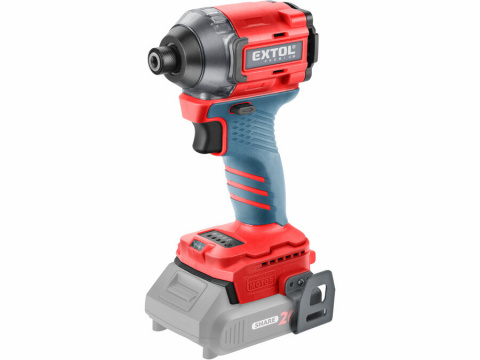 EXTOL PREMIUM utahovák rázový 1/4" aku SHARE20V, 230Nm, 20V Li-ion bez baterie a nabíječky