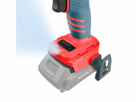 EXTOL PREMIUM utahovák rázový 1/4" aku SHARE20V, 230Nm, 20V Li-ion bez baterie a nabíječky