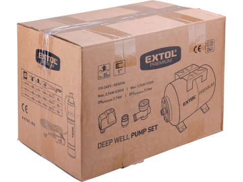 EXTOL PREMIUM vodárna pro čerpadla do vrtu, 24l 8895150
