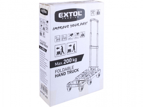 EXTOL PREMIUM vozík skládací, nosnost až 200kg/6koleček 8856009
