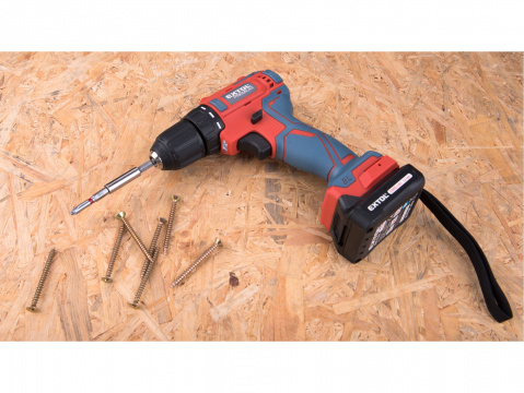 EXTOL PREMIUM vrtací šroubovák aku, BRUSHLESS, 12V Li-ion, 2Ah 8891152