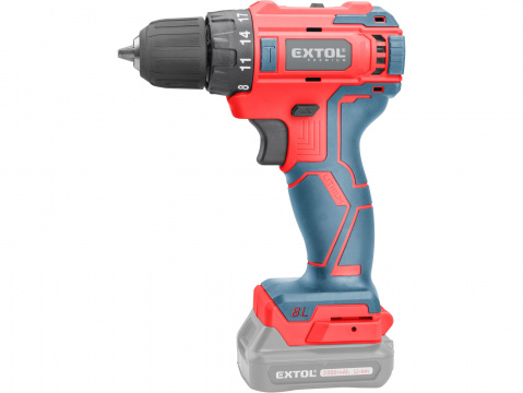 EXTOL PREMIUM vrtací šroubovák aku, BRUSHLESS, 12V Li-ion, bez baterie a nabíječky