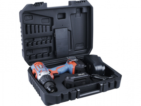 EXTOL PREMIUM vrtací šroubovák aku s příklepem SHARE20V, 20V Li-ion, 2x 2000mAh 8891804