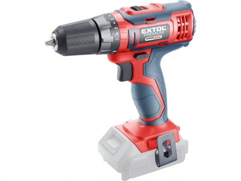 EXTOL PREMIUM vrtací šroubovák aku SHARE20V, 20V Li-ion, bez baterie a nabíječky 8891801