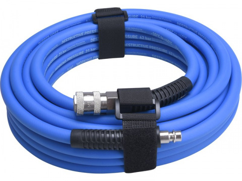 EXTOL PREMIUM Vzduchová hadice s rychlospojkami 1/2" délka 10m gumová 8865149