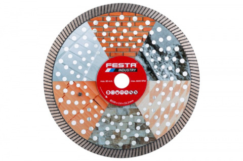 FESTA INDUSTRY Kotouč diamantový Turbo Extreme 230x2.6x22.2mm, beton, železobeton, cihla