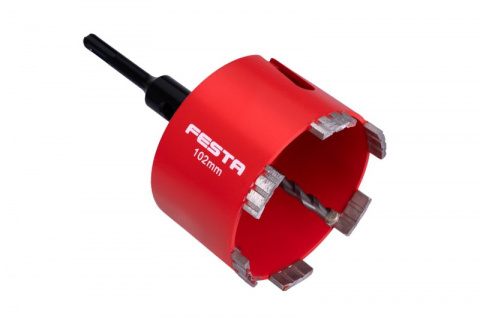 FESTA Korunka vrtací diamantová 102mm segmentová se stopkou SDS Plus, SDS+