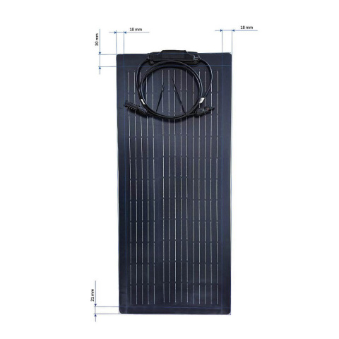 Flexibilní solární panel s výkonem 100 W
