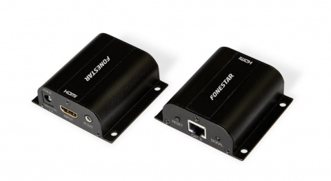 Fonestar 7934 - set vysílače a přijímače HDMI extenderu přes kabel LAN Cat 6