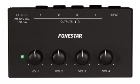 Fonestar FDA-4A - Sluchátkový zesilovač (rozbočovač na 4 výstupy)