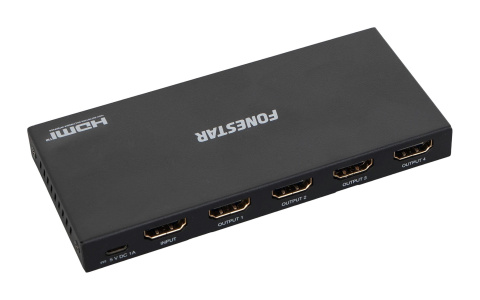Fonestar FO-22S4ED - 4K HDMI rozbočovač 1 vstup na 4 výstupy, 18 Gbps
