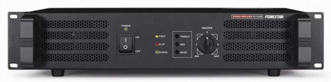 Fonestar FS-1240E - PA koncový zesilovač 70 a 100 V, 240 W, s možností nízkoimpedančního zapojení