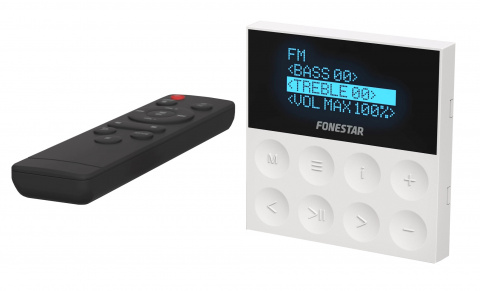 Fonestar KS-AMP - Nástěnný mini zesilovač s BT / USB / FM, 2 x 15 W