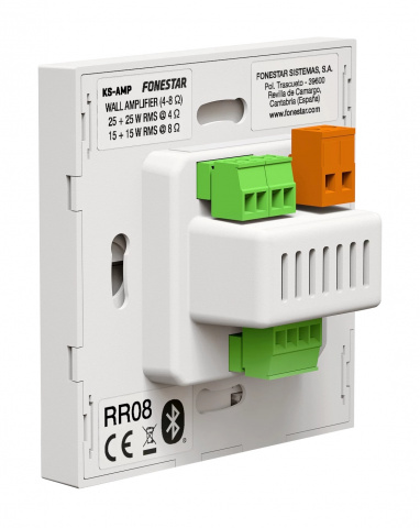 Fonestar KS-AMP - Nástěnný mini zesilovač s BT / USB / FM, 2 x 15 W