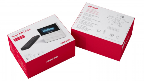 Fonestar KS-AMP - Nástěnný mini zesilovač s BT / USB / FM, 2 x 15 W