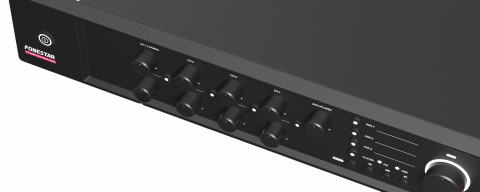 Fonestar MAX-240Z - 100 V PA zesilovač, 240 W, 4 zóny