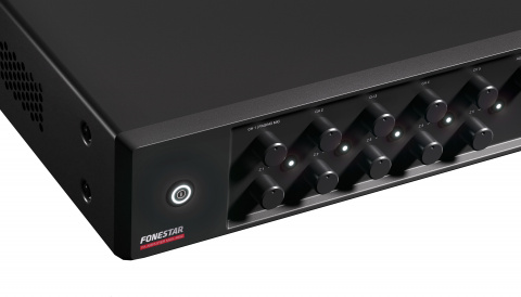 Fonestar MAX-480Z - 100 V PA zesilovač, 480 W, 5 zón