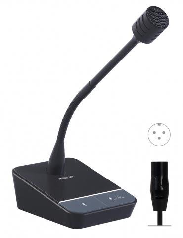 Fonestar MICSET-D32XLR - Jednosměrný dynamický stolní mikrofon se základnou