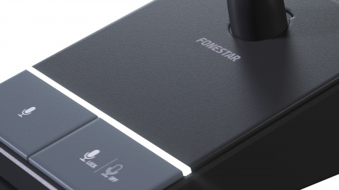 Fonestar MICSET-D32XLR - Jednosměrný dynamický stolní mikrofon se základnou