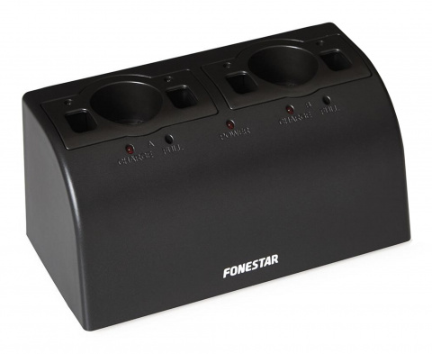 Fonestar MSC-2 - dobíjecí stanice pro 2 bezdrátové mikrofony řady MSH