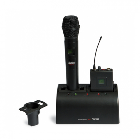 Fonestar MSC-2 - dobíjecí stanice pro 2 bezdrátové mikrofony řady MSH