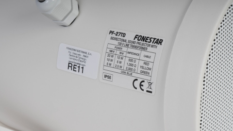 Fonestar PF-27TD - Obousměrný 100 V zvukový projektor, 20 W, IP55