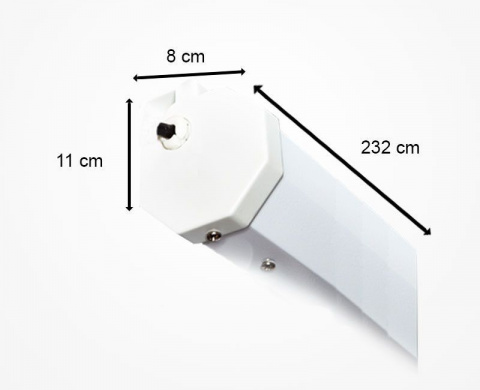 Fonestar PPEL-43100-BA - Electrické projekční plátno 4:3, 100", dálkový ovladač