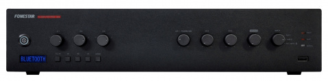 Fonestar PROX-120Z - 100 V PA zesilovač, 120 W, 3 zóny, Bluetoth, USB, FM