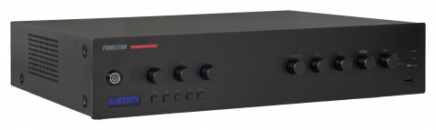 Fonestar PROX-120Z - 100 V PA zesilovač, 120 W, 3 zóny, Bluetoth, USB, FM