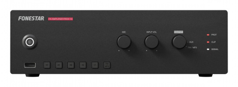 Fonestar PROX-15 - 100 V ústředna pro veřejné ozvučení s přehrávačem USB, MP3, FM, 15 W