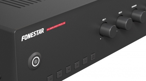 Fonestar PROX-30 - 100 V zesilovač pro veřejné ozvučení s přehrávačem USB, MP3, FM, 30 W