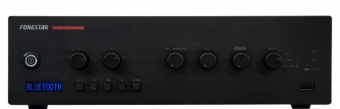 Fonestar PROX-60Z - 100 V PA zesilovač, 60 W, 2 zóny,  Bluetoth, USB, FM